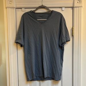John Varvatos Slate Gray V-Neck Short Sleeve Tee